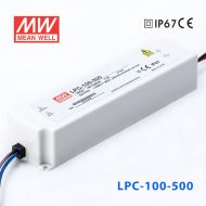 LPC-100-500    100W    500mA恒流輸出明緯牌IP67防水塑殼LED電源