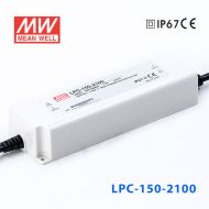 LPC-150-2100    150W    2100mA恒流輸出明緯牌IP67防水塑殼LED電源
