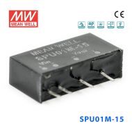 SPU01M-15 1W 12V 轉(zhuǎn) 15V 非穩(wěn)壓?jiǎn)温份敵雒骶旸C-DC轉(zhuǎn)換模塊電源