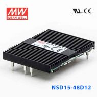 NSD15-48D12  15W 18~72V 輸入  ±12V  穩(wěn)壓雙路輸出板上型明緯DC-DC變換電源