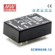 SCWN03B-12 3W 18～36V 轉(zhuǎn) 12V 0.25A 非穩(wěn)壓?jiǎn)温份敵鯠C-DC模塊電源