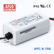 APC-8-700 8W   6-11V  700mA 明緯牌恒流輸出防水塑殼LED照明電源