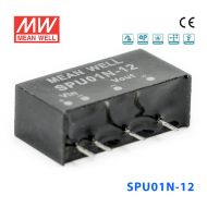 SPU01N-12 1W 24V 轉(zhuǎn) 12V 非穩(wěn)壓?jiǎn)温份敵雒骶旸C-DC轉(zhuǎn)換模塊電源