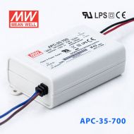 APC-35-700 35W 15-50V     700mA 明緯牌恒流輸出防水塑殼LED照明電源