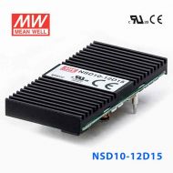 NSD10-12D15  10W  9.8~36V  輸入  ±15V  穩(wěn)壓雙路輸出板上型明緯DC-DC變換電源