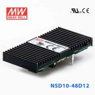 NSD10-48D12  10W  22~72V  輸入 ±12V  穩(wěn)壓雙路輸出板上型明緯DC-DC變換電源