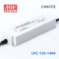 LPC-150-1400    150W   1400mA恒流輸出明緯牌IP67防水塑殼LED電源