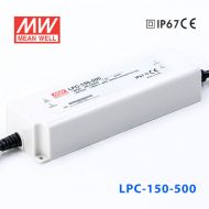 LPC-150-500 150W     500mA恒流輸出明緯牌IP67防水塑殼LED電源