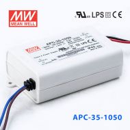 APC-35-1050 35W 11-33V     1050mA 明緯牌恒流輸出防水塑殼LED照明電源  