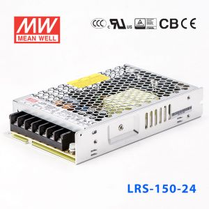  LRS-150-24 156W 24V6.5A輸出（輸入電壓開(kāi)關(guān)選擇型)明緯超薄高性能開(kāi)關(guān)電源