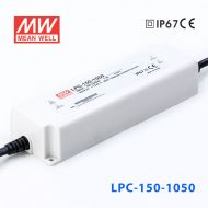 LPC-150-1050    150W   1050mA恒流輸出明緯牌IP67防水塑殼LED電源