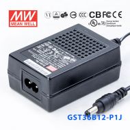 GST36B12-P1J 36W 12V3A高效能低空載損耗綠色節(jié)能桌上型適配器