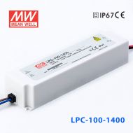 LPC-100-1400   100W   1400mA恒流輸出明緯牌IP67防水塑殼LED電源