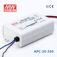 APC-25-350 25W 25-70V    350mA明緯牌恒流輸出防水塑殼LED照明電源  