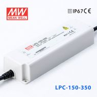 LPC-150-350    150W   350mA恒流輸出明緯牌IP67防水塑殼LED電源