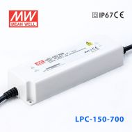 LPC-150-700    150W    700mA恒流輸出明緯牌IP67防水塑殼LED電源