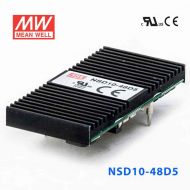 NSD10-48D5  10W  22~72V 輸入  ±5V  穩(wěn)壓雙路輸出板上型明緯DC-DC變換電源