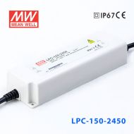 LPC-150-2450    150W     2450mA恒流輸出明緯牌IP67防水塑殼LED電源