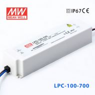 LPC-100-700    100W   700mA恒流輸出明緯牌IP67防水塑殼LED電源