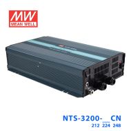 NTS-3200-224CN明緯24V160A輸出純正弦波DC-AC逆變器