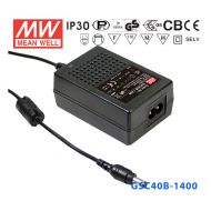 GSC40B-1050   40W   19~38V  1050mA  恒流輸出帶PFC功能塑殼外置桌面型LED專用適配器電源