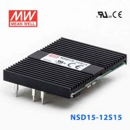 NSD15-12S15  15W  9.4~36V  輸入 15V 穩(wěn)壓輸出板上安裝型明緯DC-DC變換電源